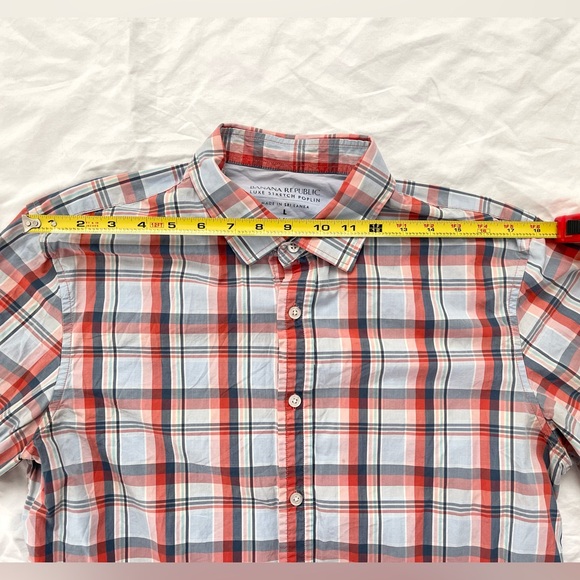 Banana Republic Mens Button Long Sleeve Shirt | Luxe Stretch Poplin | Size L - Picture 7 of 12